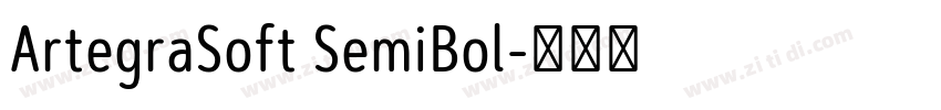 ArtegraSoft SemiBol字体转换